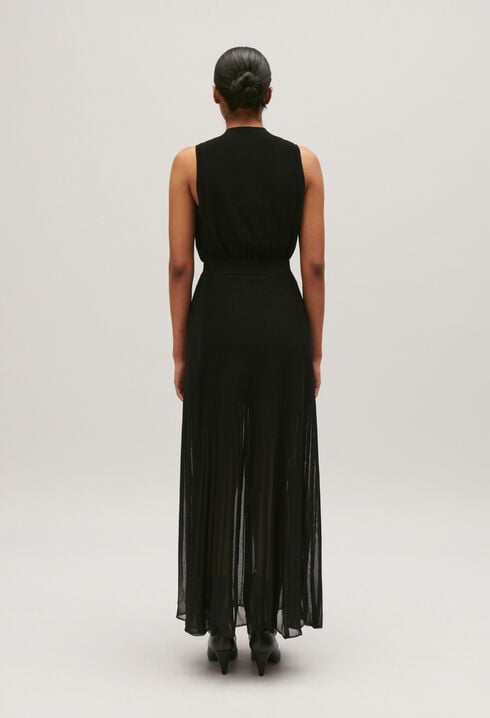 Long knit skirt