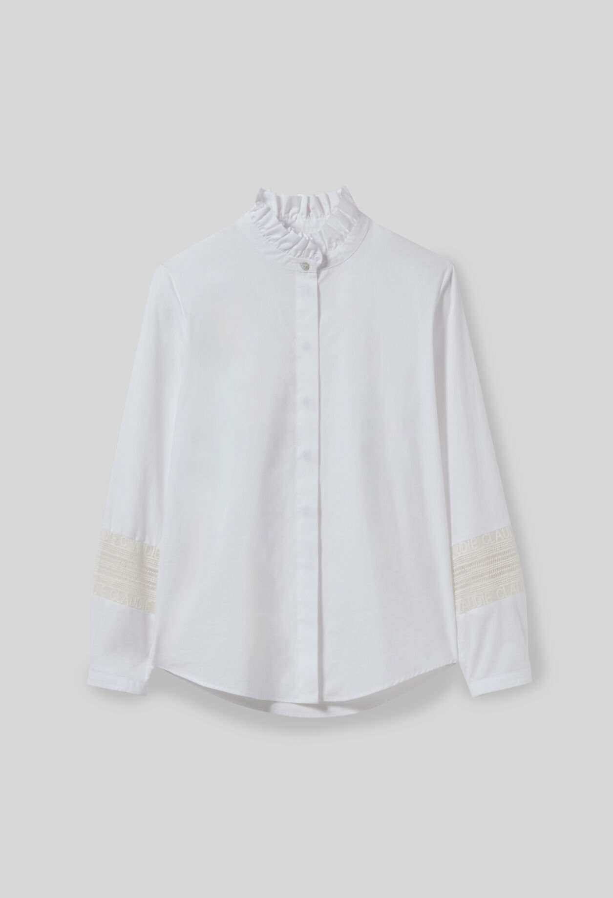 CLAUDIE PIERLOT パリで購入 白 レース　ブラウス 美品 White cotton blouse for women | Claudie Pierlot