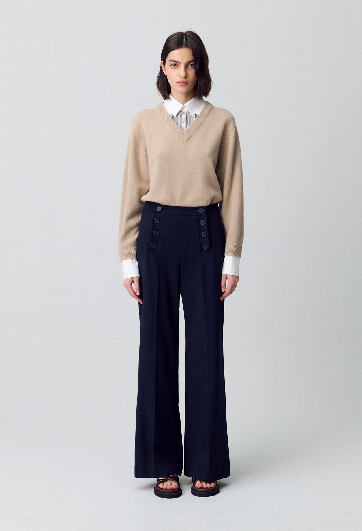 ショルダーパッド入り★ワンピース★ CLAUDIE PIERLOT CLAUDIE PIERLOT(クローディピエルロ) ワンピース