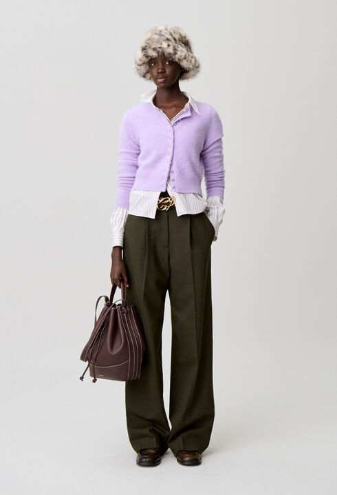 Large Leather Bucket Bag