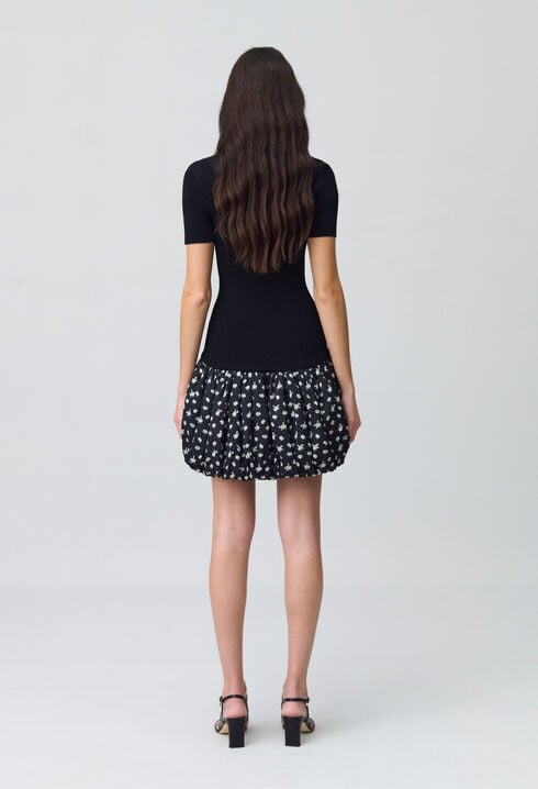 Short Bubble Dress with Polka Dots