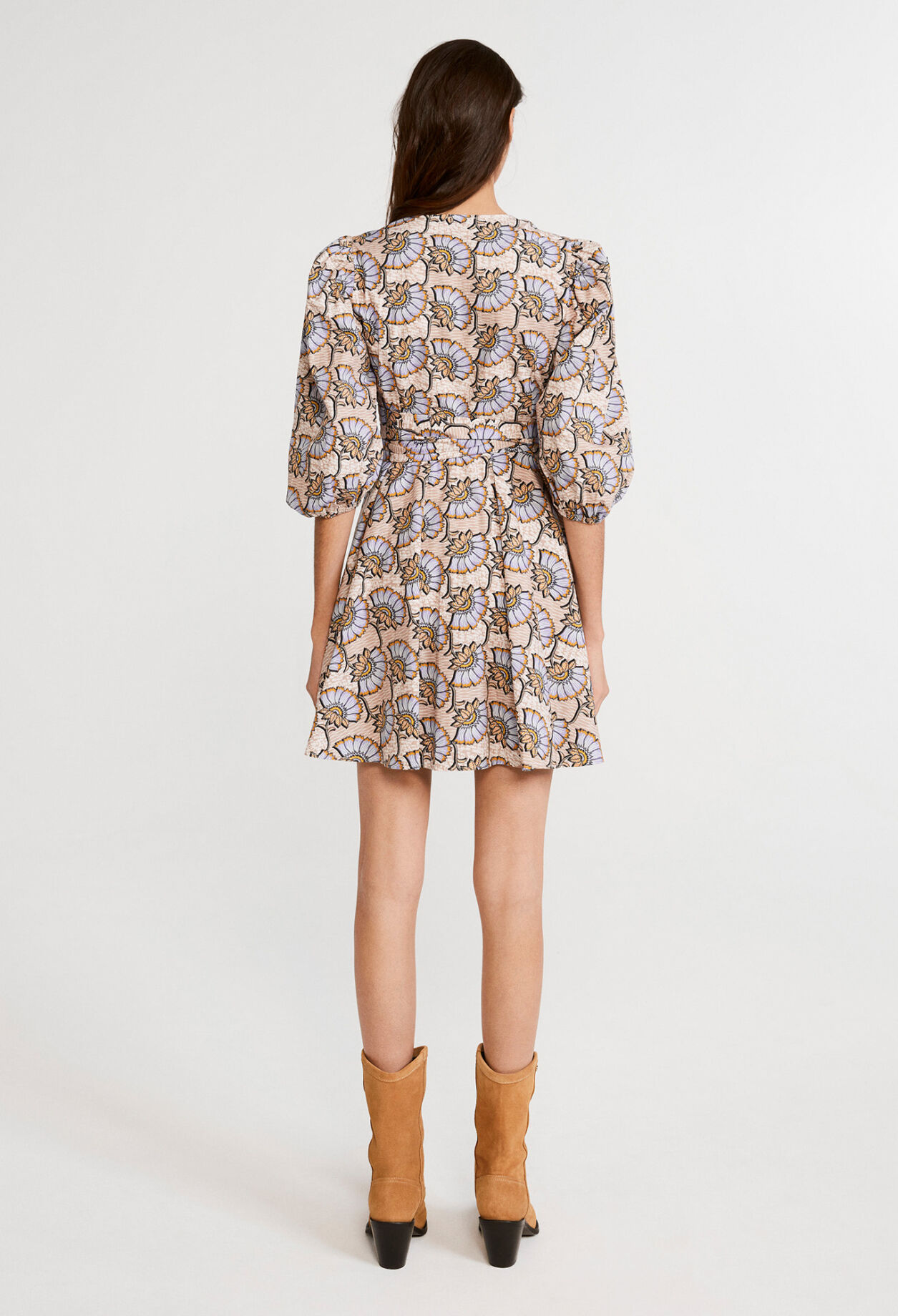 Organic cotton wrap dress