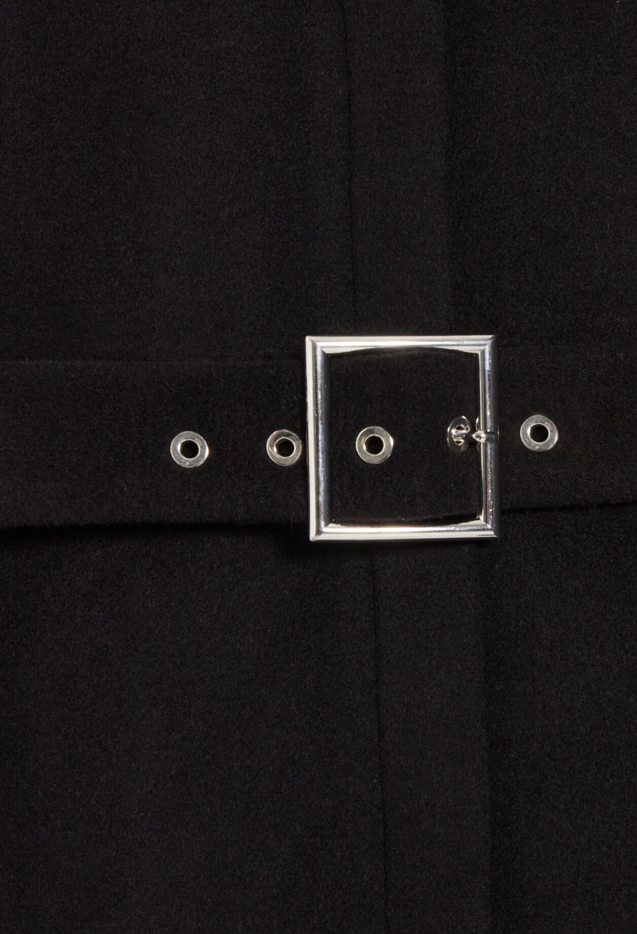 Belted coat in wool and cashmere