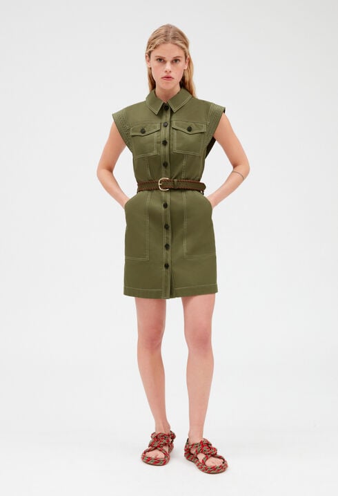 Short khaki dress