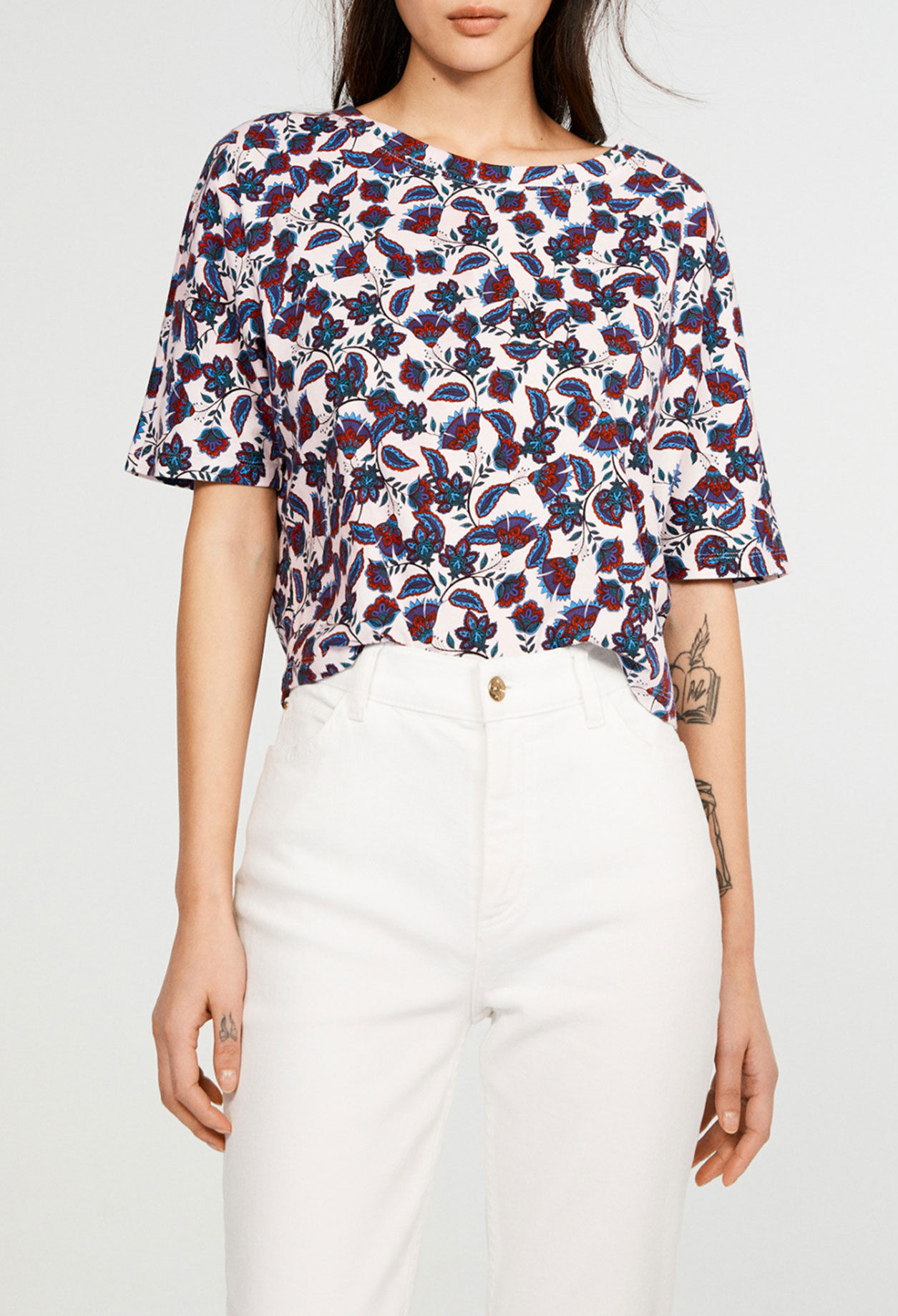 Organic cotton screen-printed T-shirt