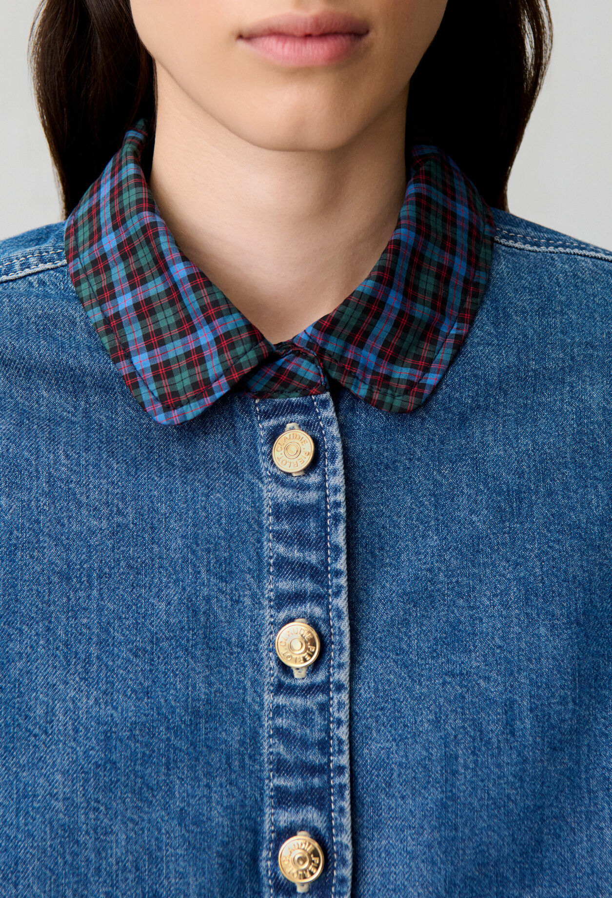 Cotton denim shirt