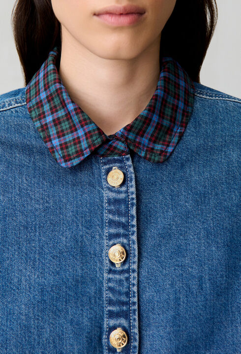Cotton denim shirt