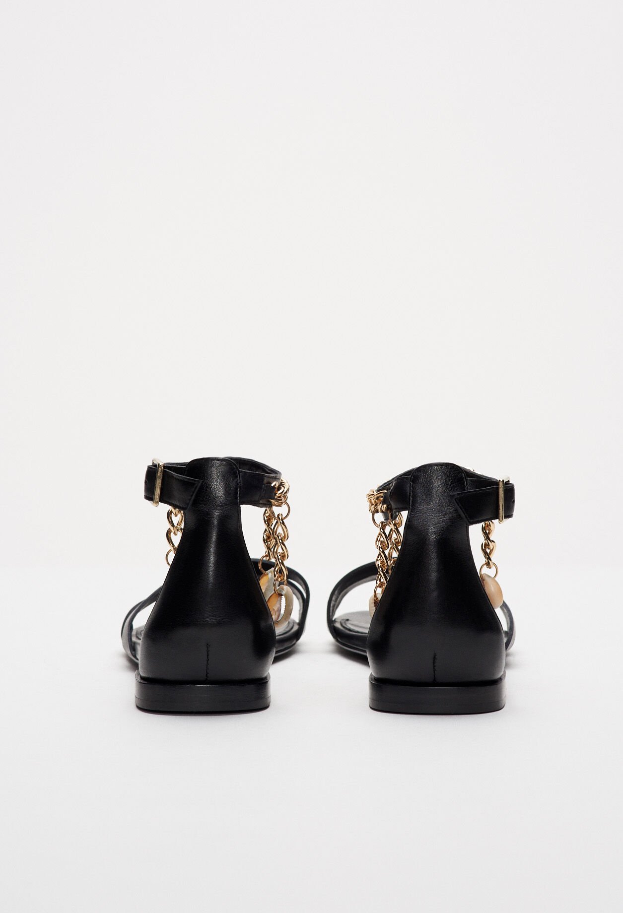 Metal chain sandals