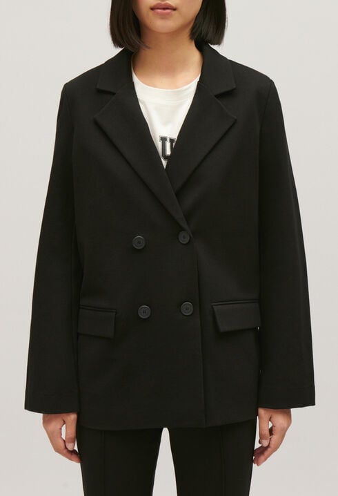 Black oversized suit jacket