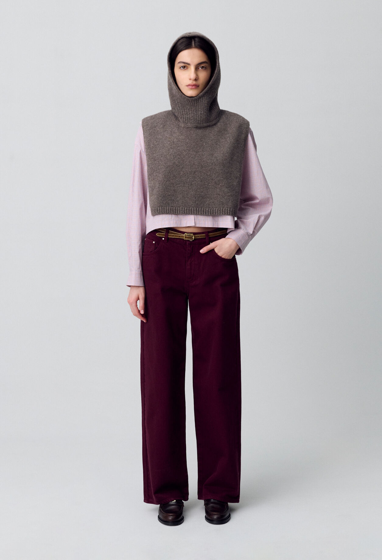 Wide-Leg Denim Jeans