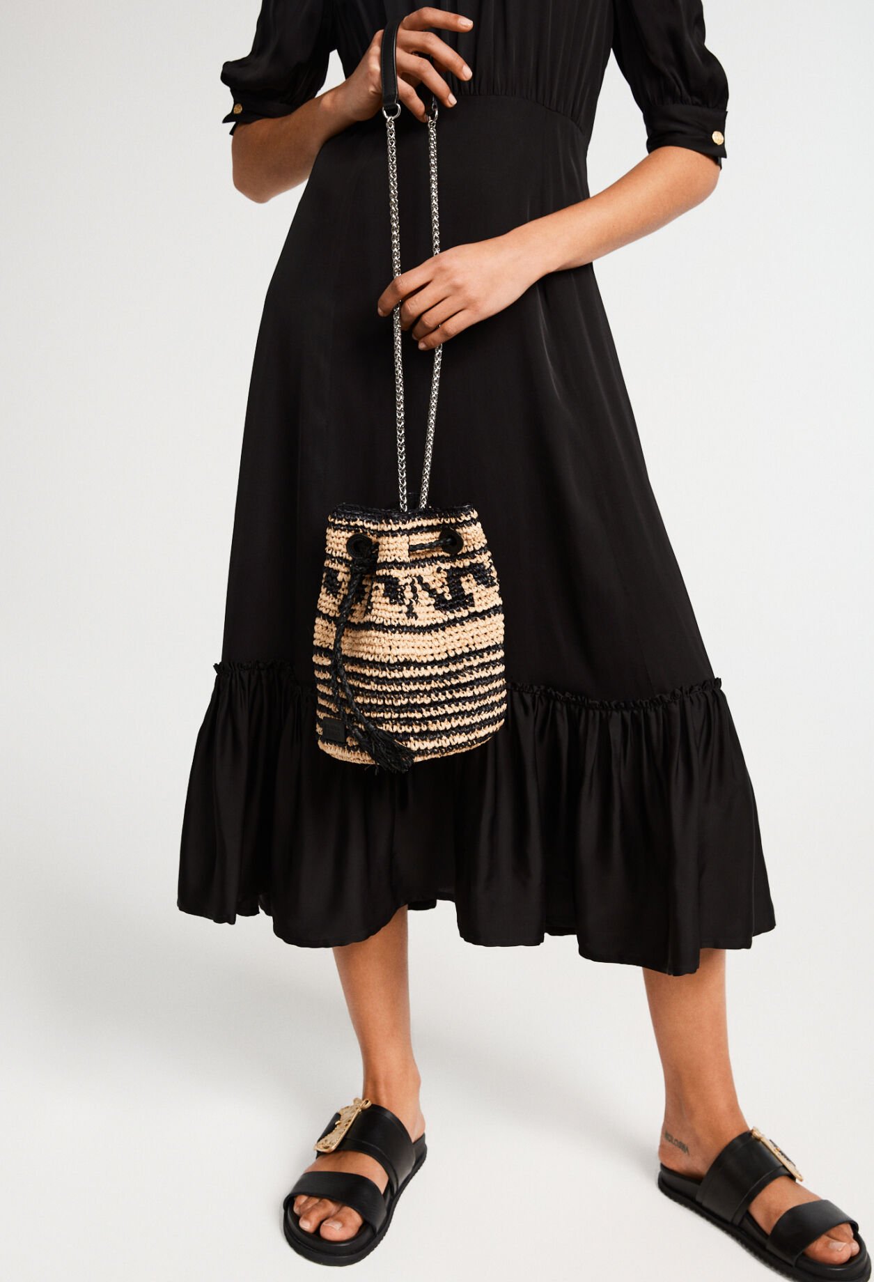 Raffia handbag