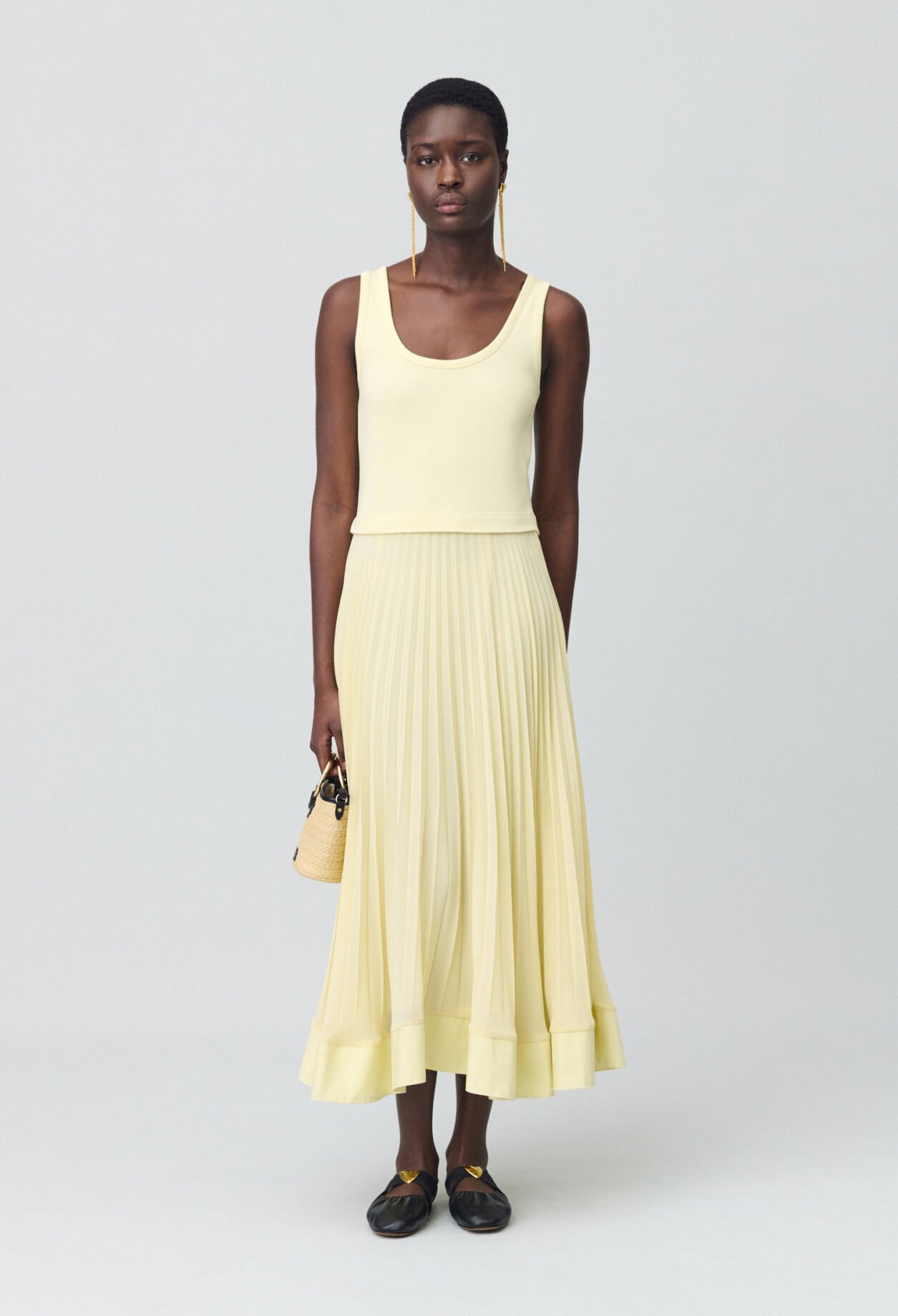 Illusion effect maxi dress