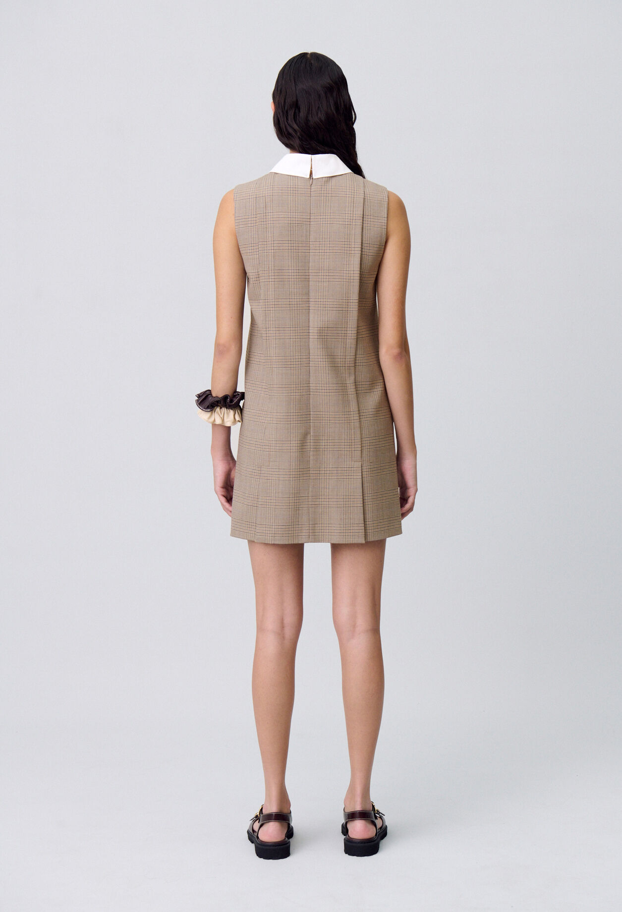 Short checked dress