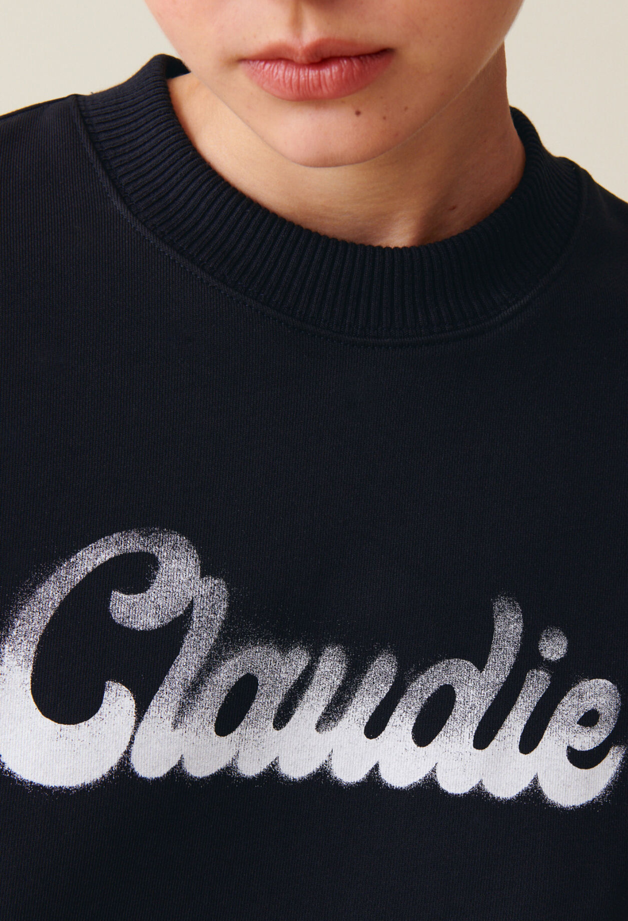 Oversized Claudie Print Sweatshirt
