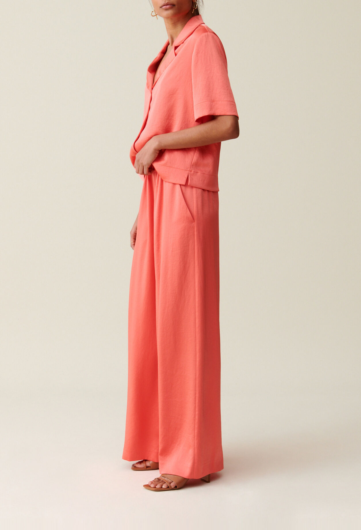 Satin Mandarin Trousers