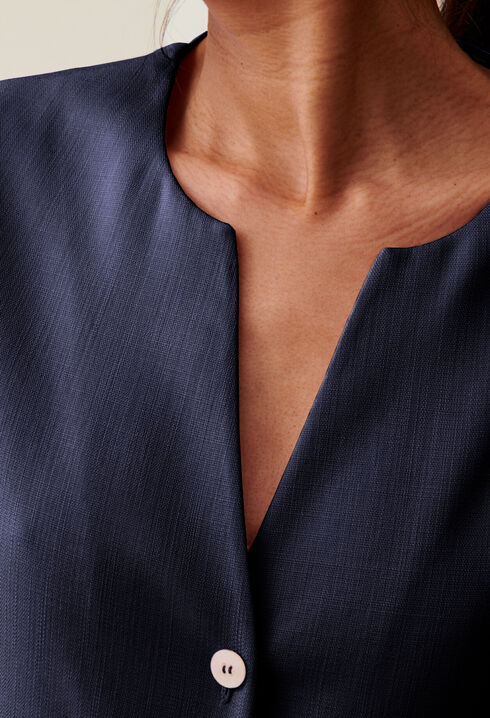 Short button-down dress