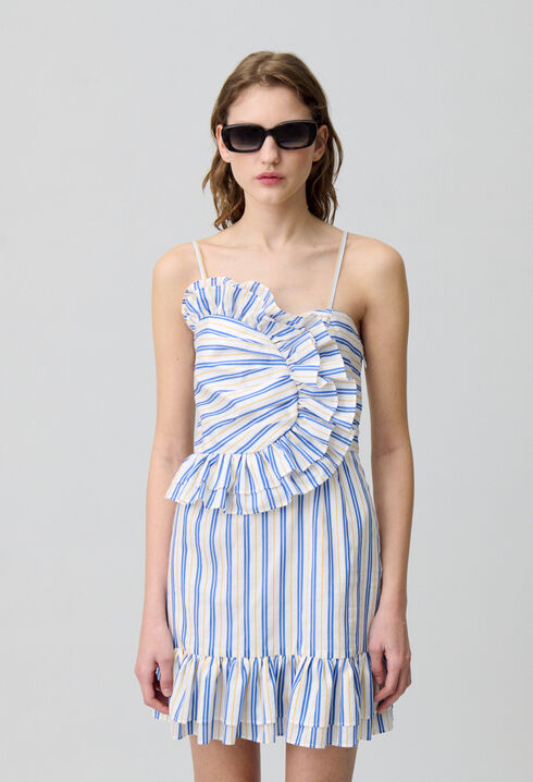 Frilled Short Dress