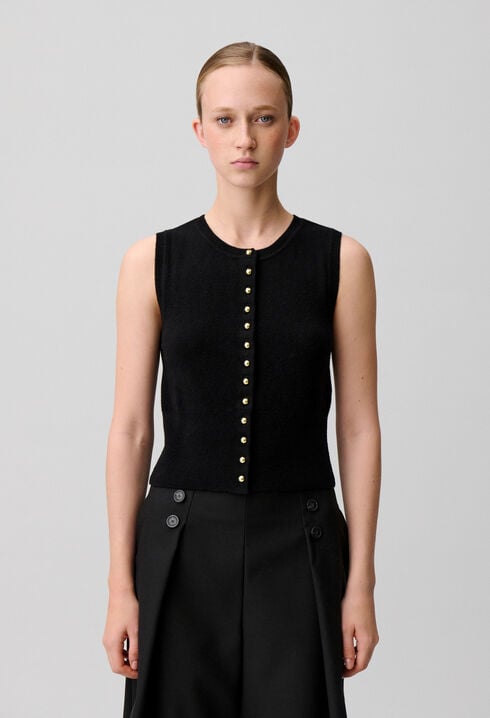 Button-Up Knitted Top