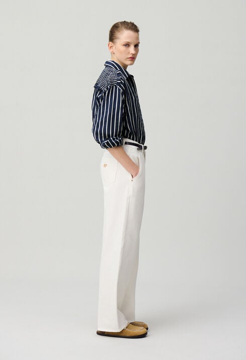 Striped fluid shirt