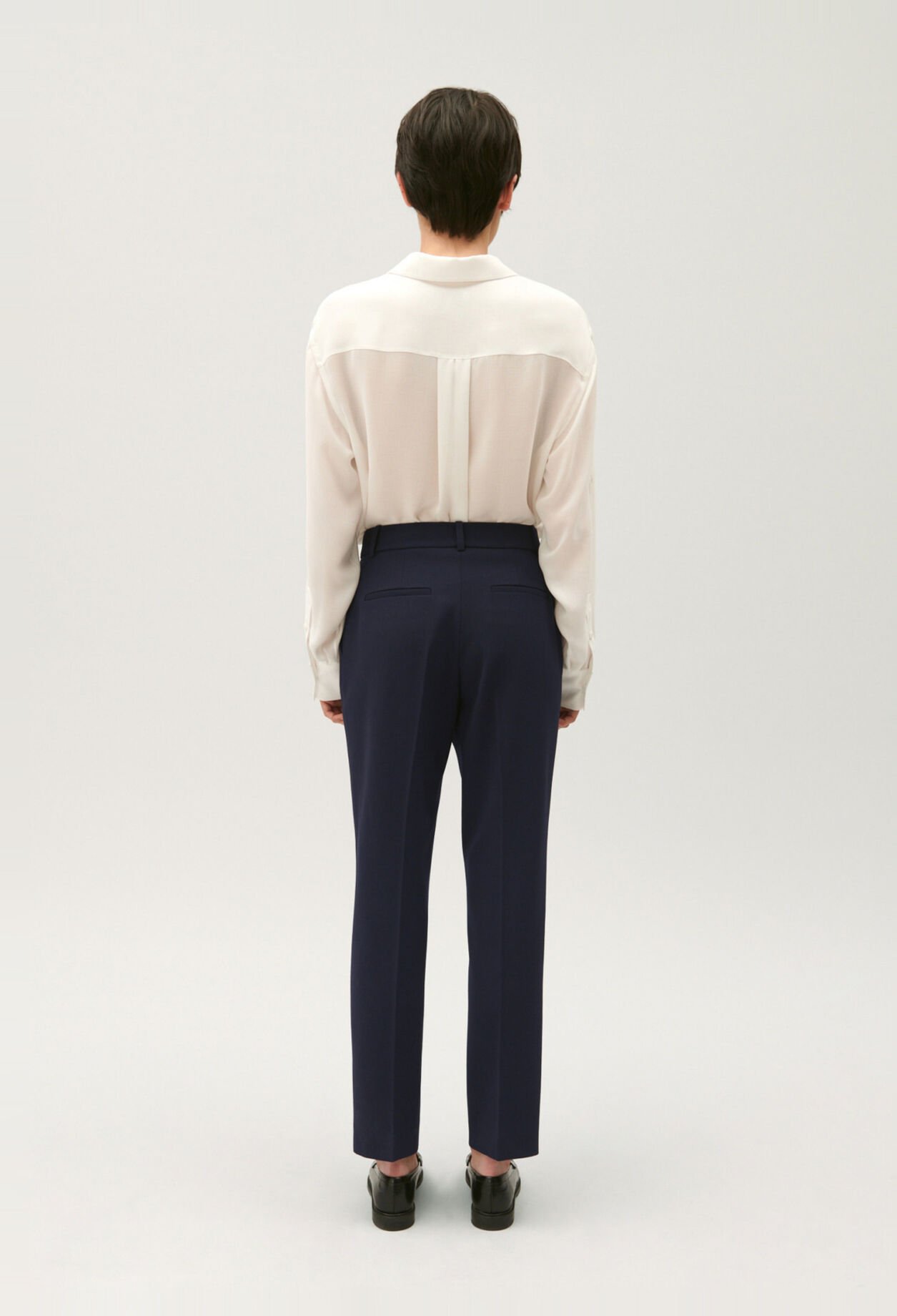 Plain tailored trousers