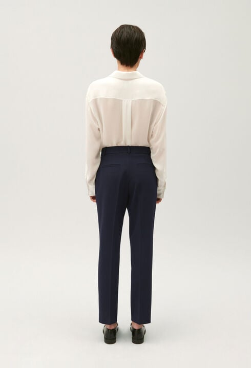 Plain tailored trousers