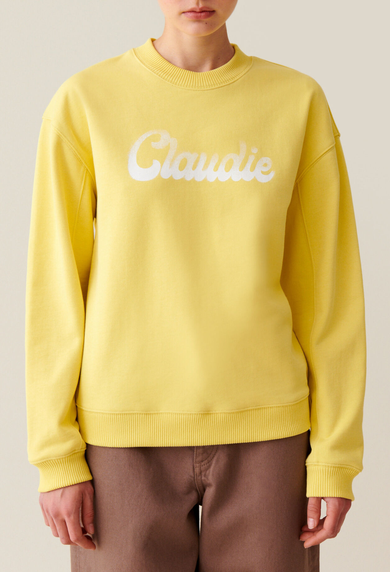 Oversized Claudie Print Sweatshirt