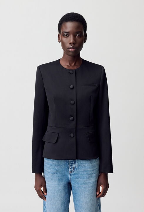 Fitted Satin Jacket