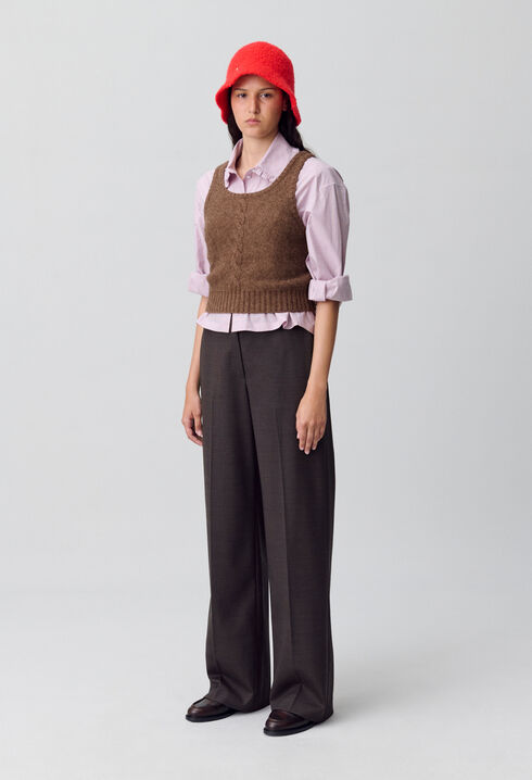 Fine knit top