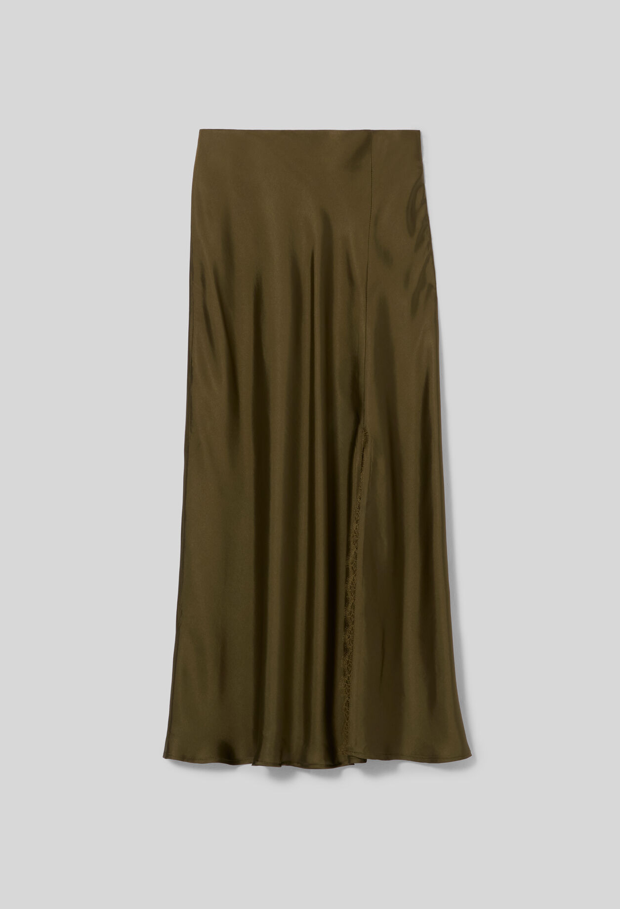 Satin lace skirt