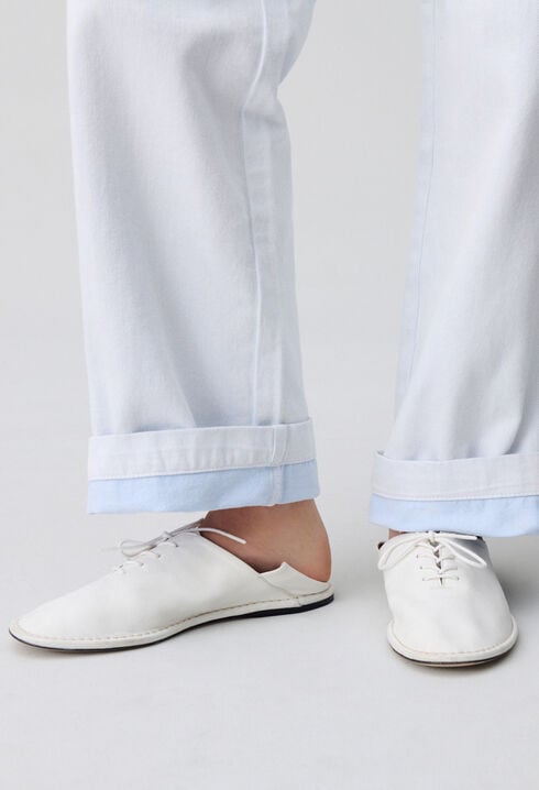 Soft leather brogues