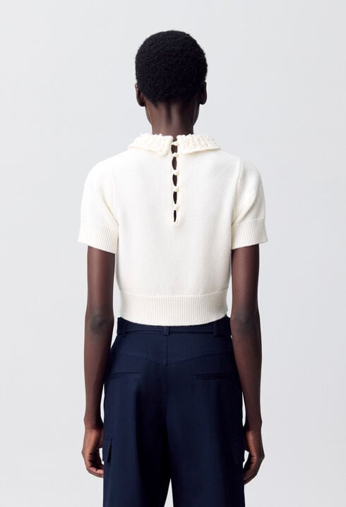Short knitted top