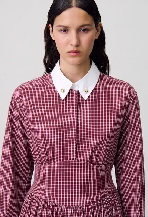 Short checked dress