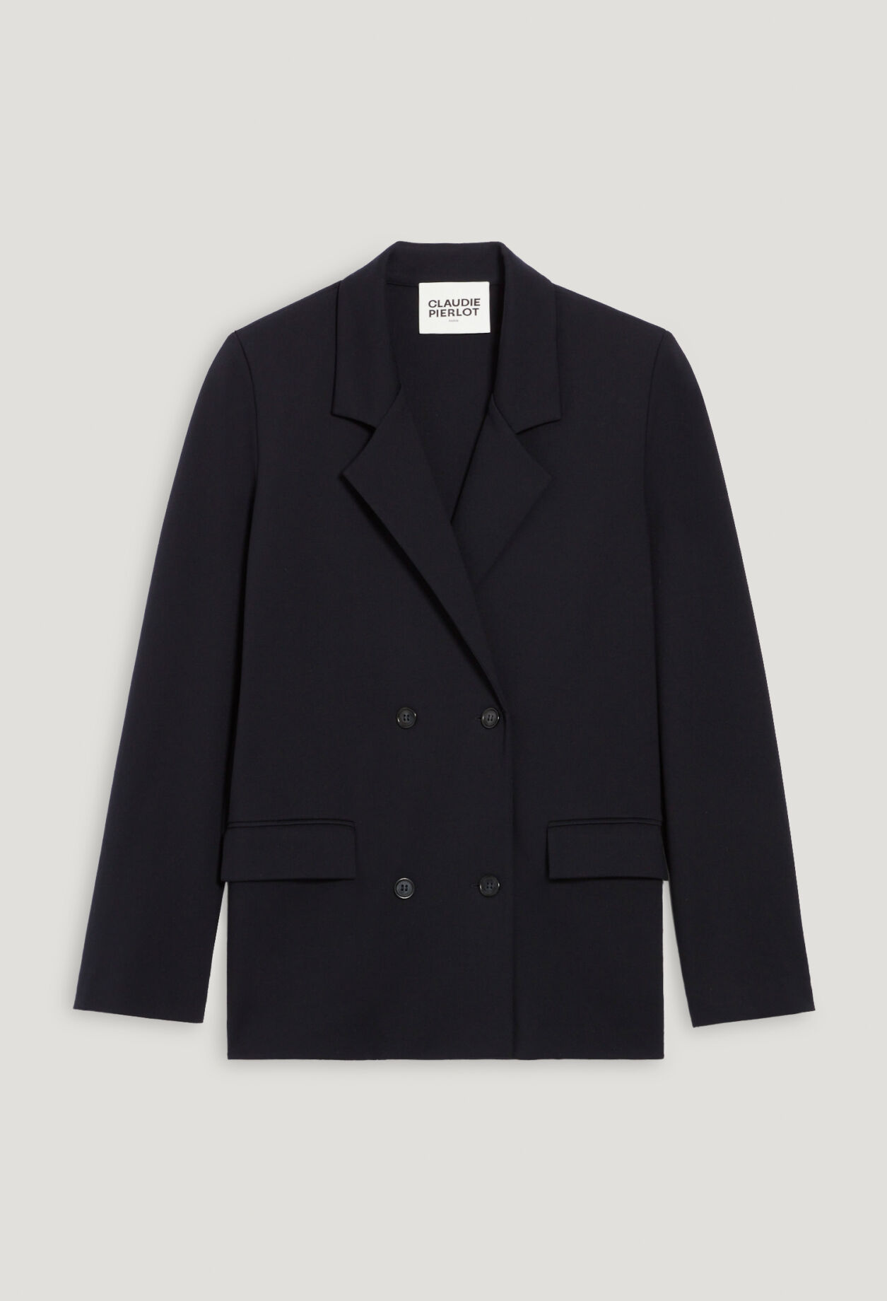 Navy blue suit jacket