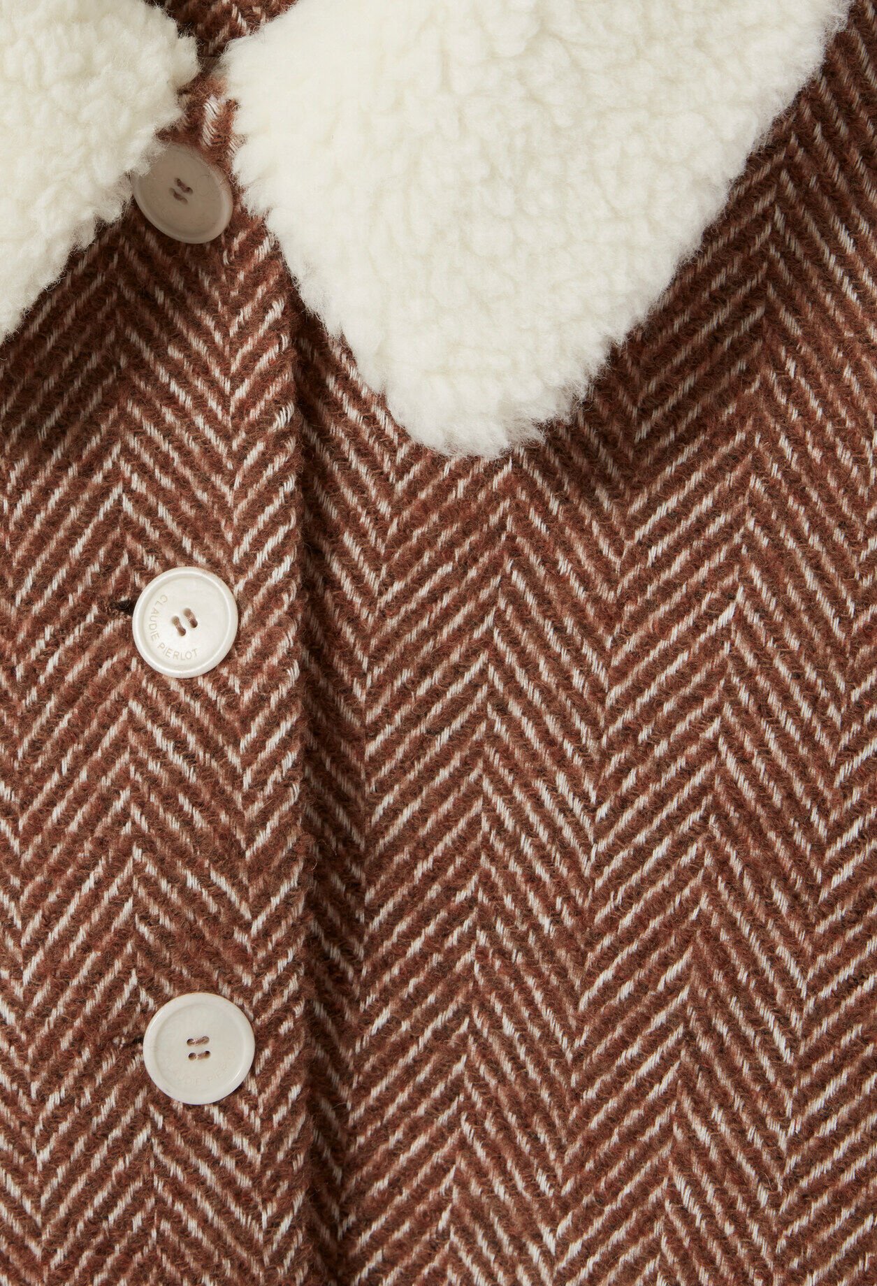 Faux Fur Collar Short Coat