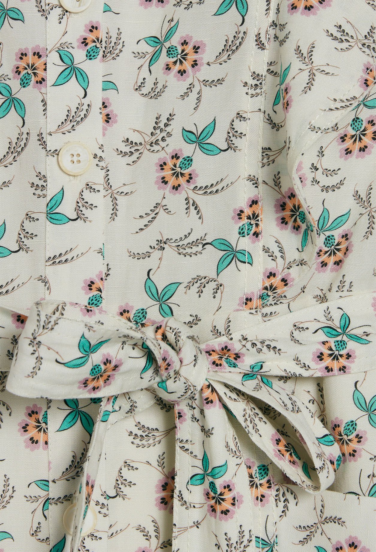 Robe fleurie à volants