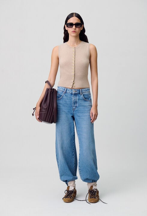 Button-Up Knitted Top
