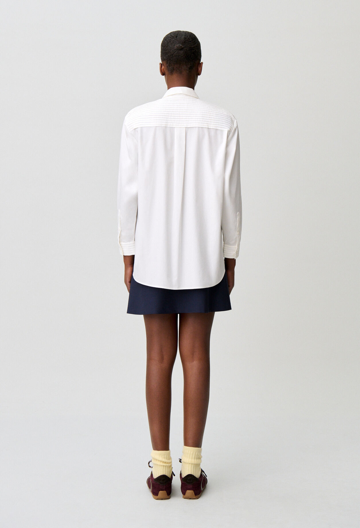 Claudie embroidered poplin shirt