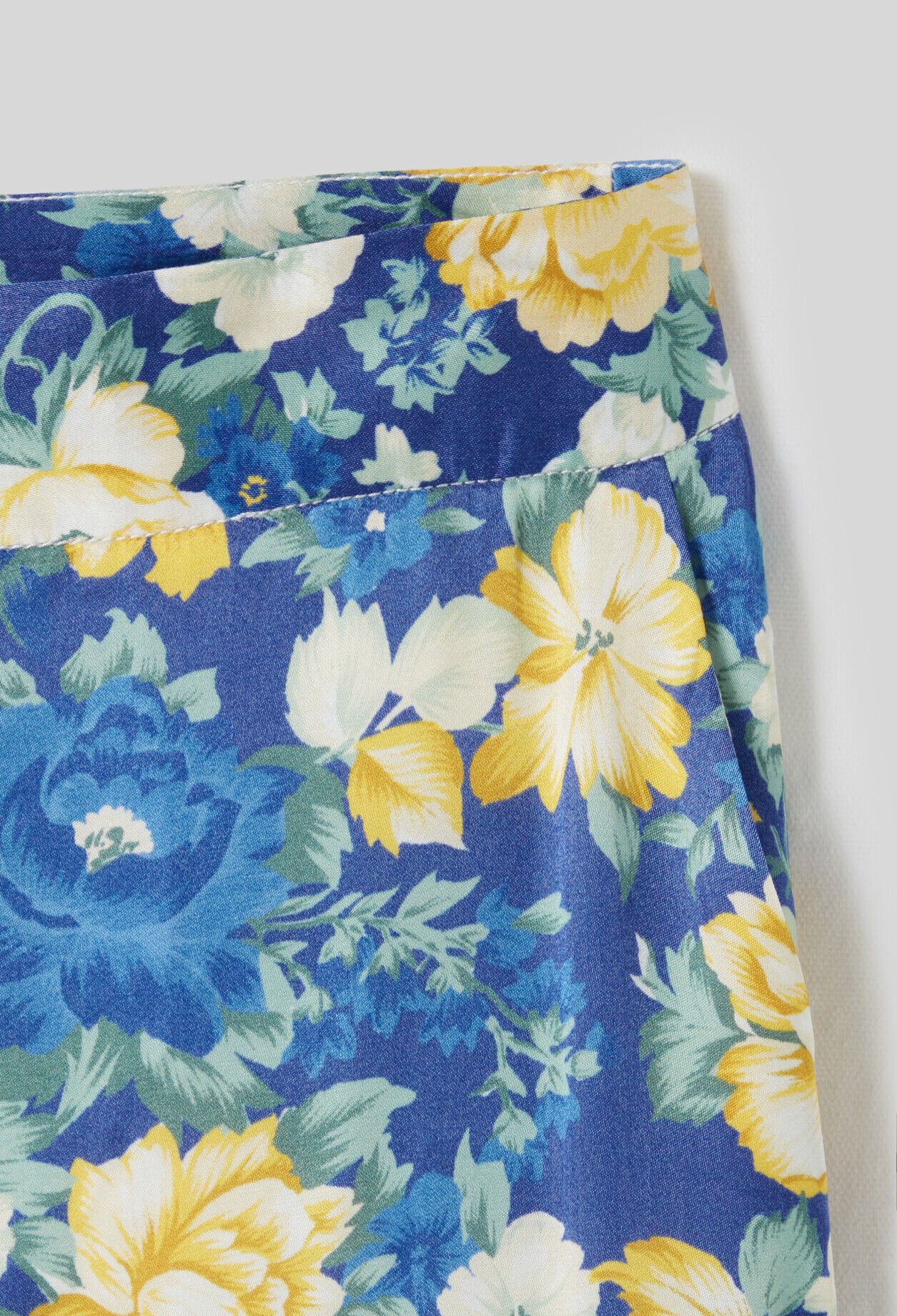 Wide Leg Floral Trousers