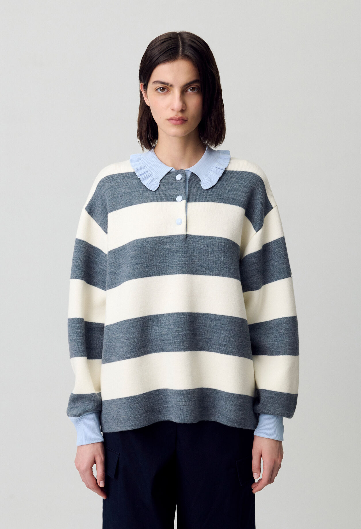Striped Polo Jumper