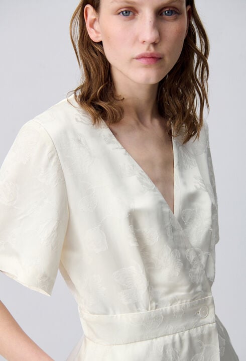Wrap-Style Mini Dress