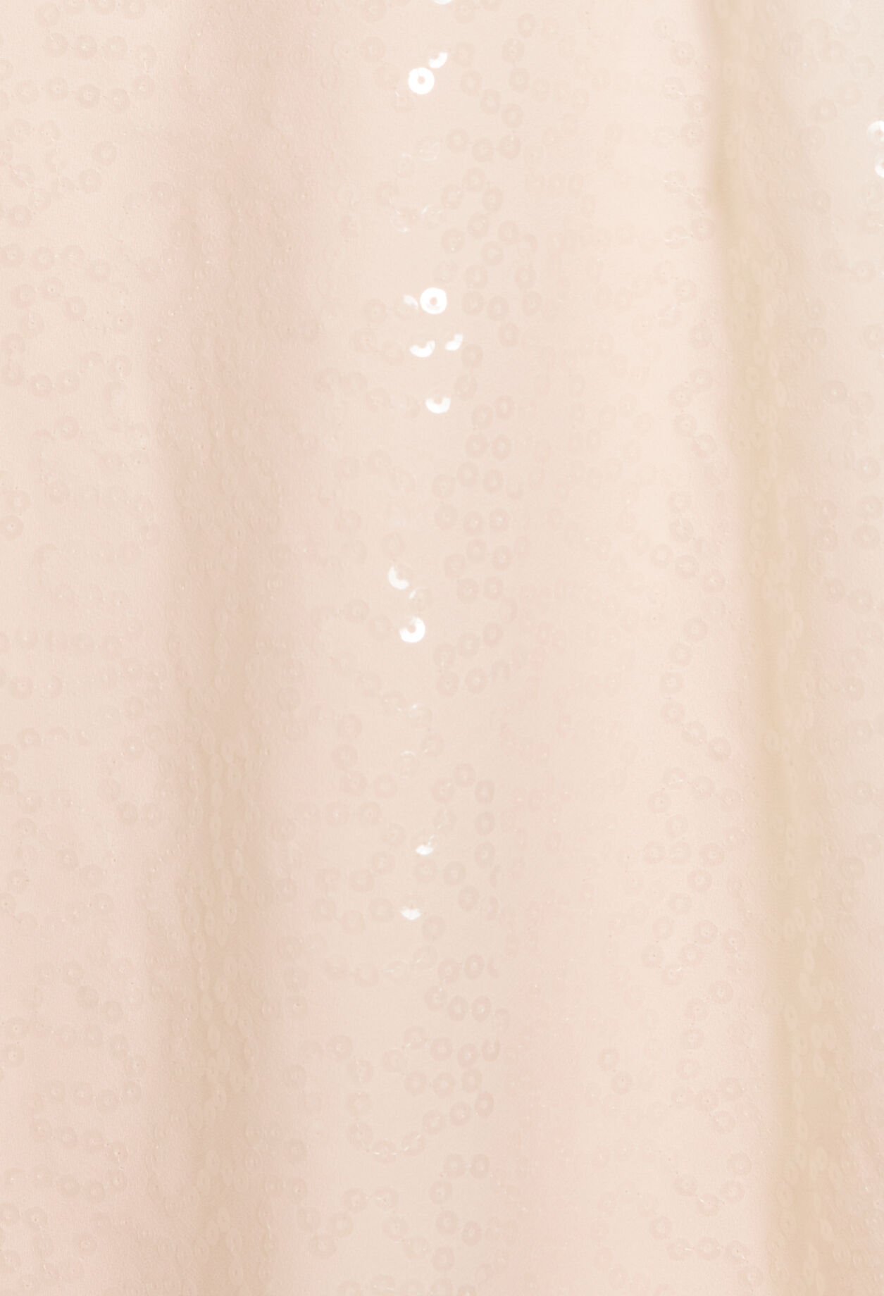 Short ecru sequinned dress