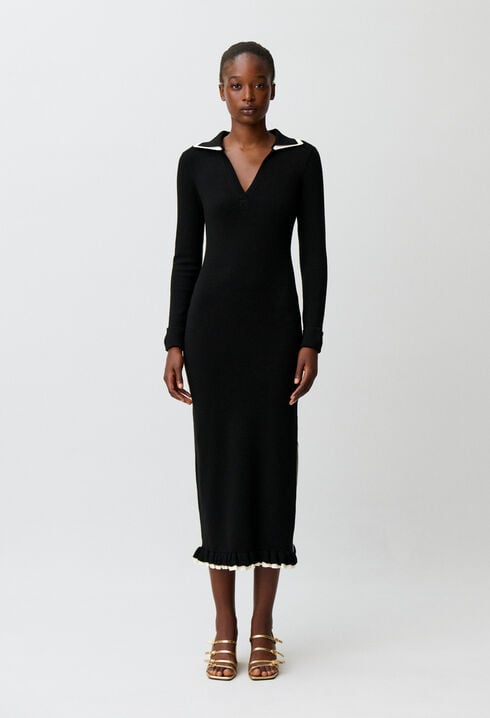 Long knitted dress