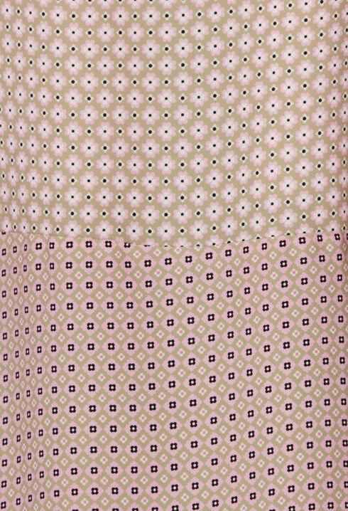 Printed pink mini dress