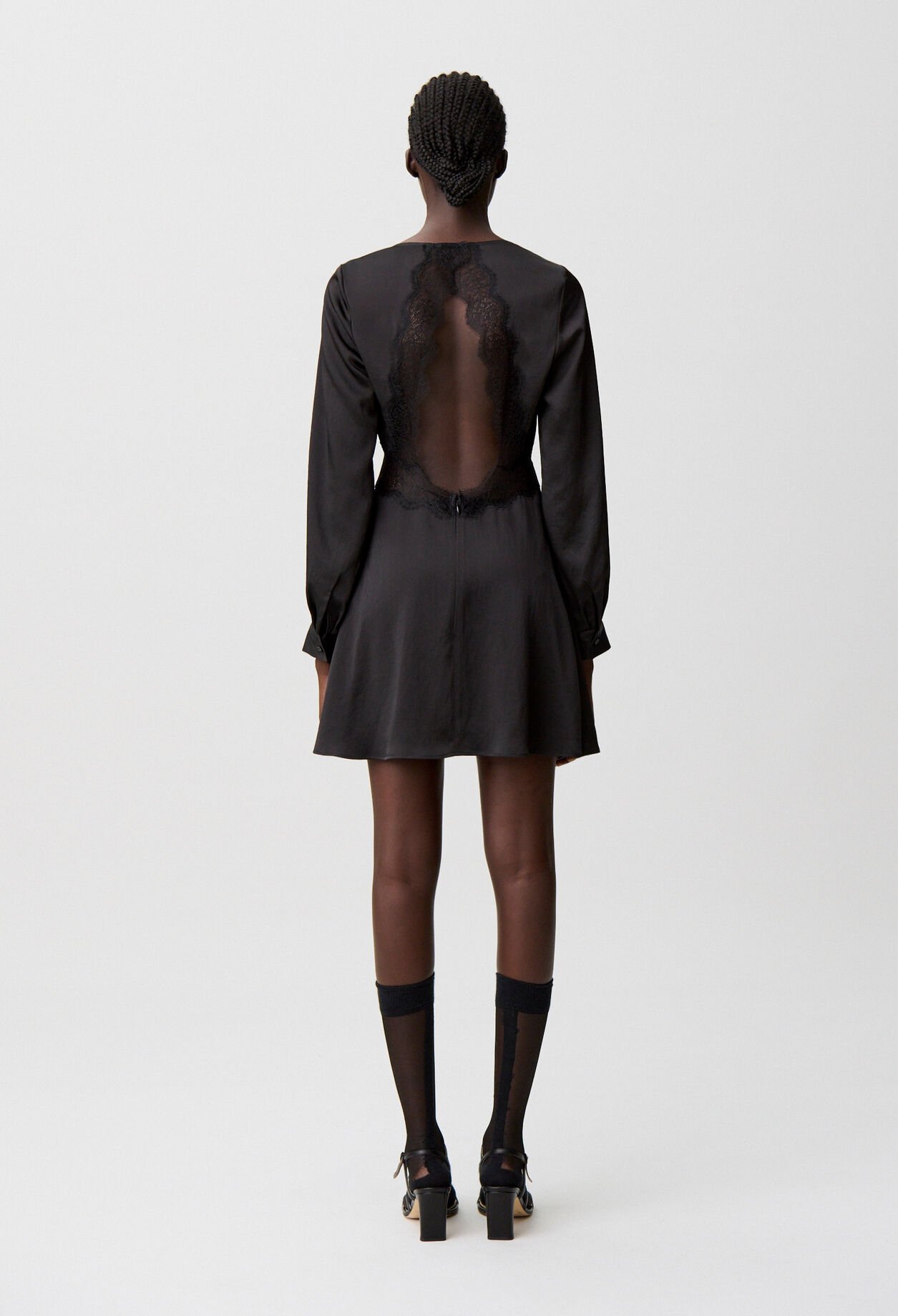 Satin flowly mini dress