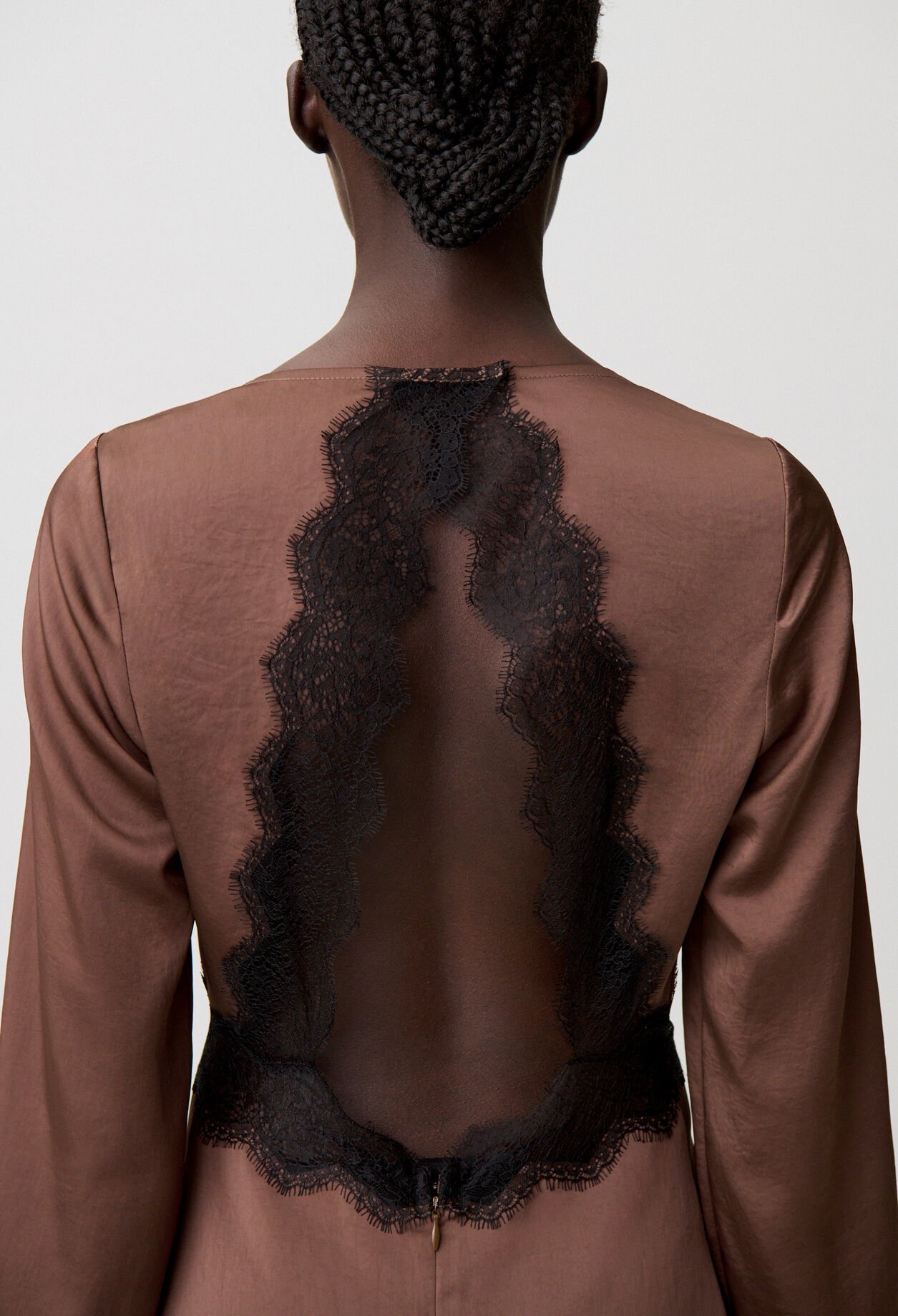 Satin flowly mini dress