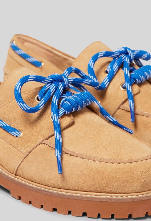 Suede boat shoes