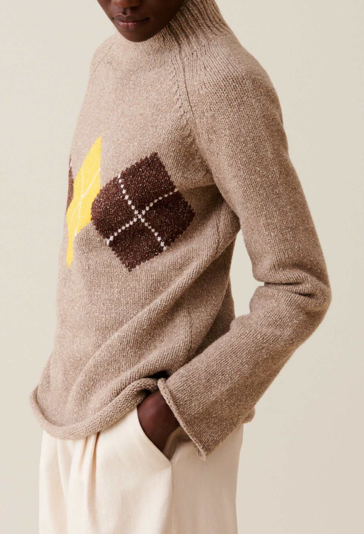 Oversized Roll-Neck Jumper