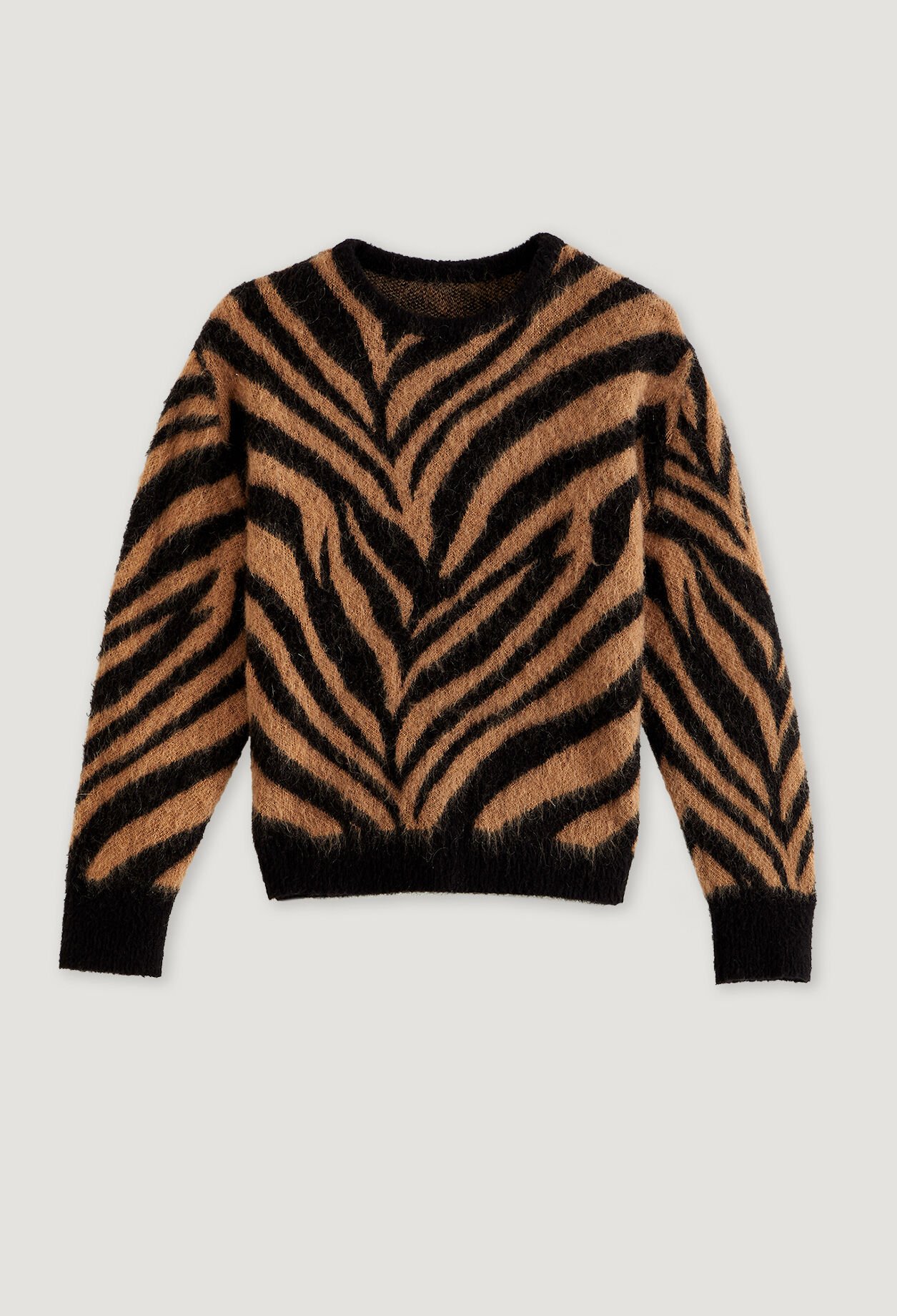 Zebra striped pullover