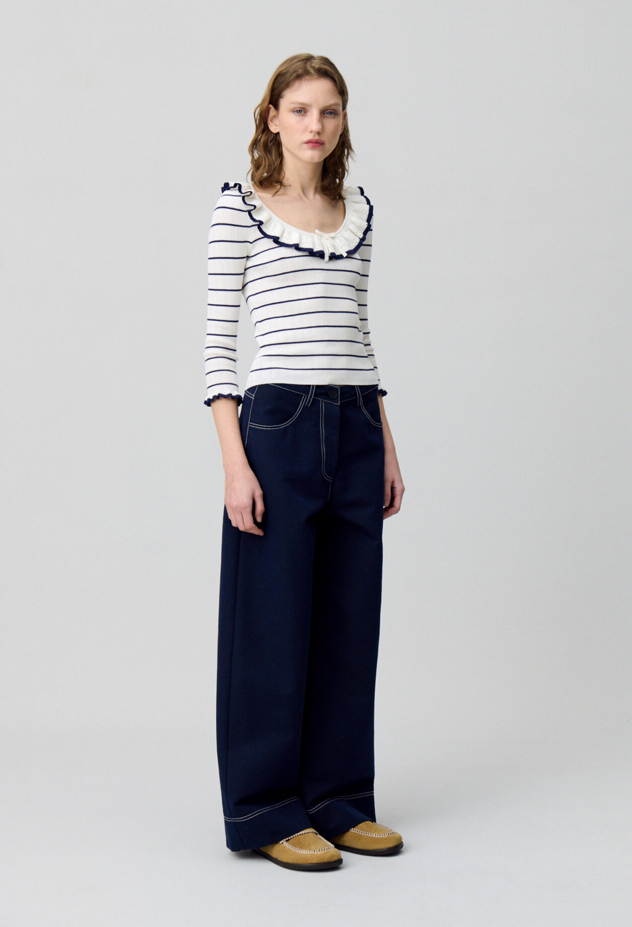 CLAUDIE PIERLOT 売れ筋商品|||クローディピエルロ Tシャツ トップス レディース Tops Blue CLAUDIE PIERLOT(クローディピエルロ) トップス(レディース