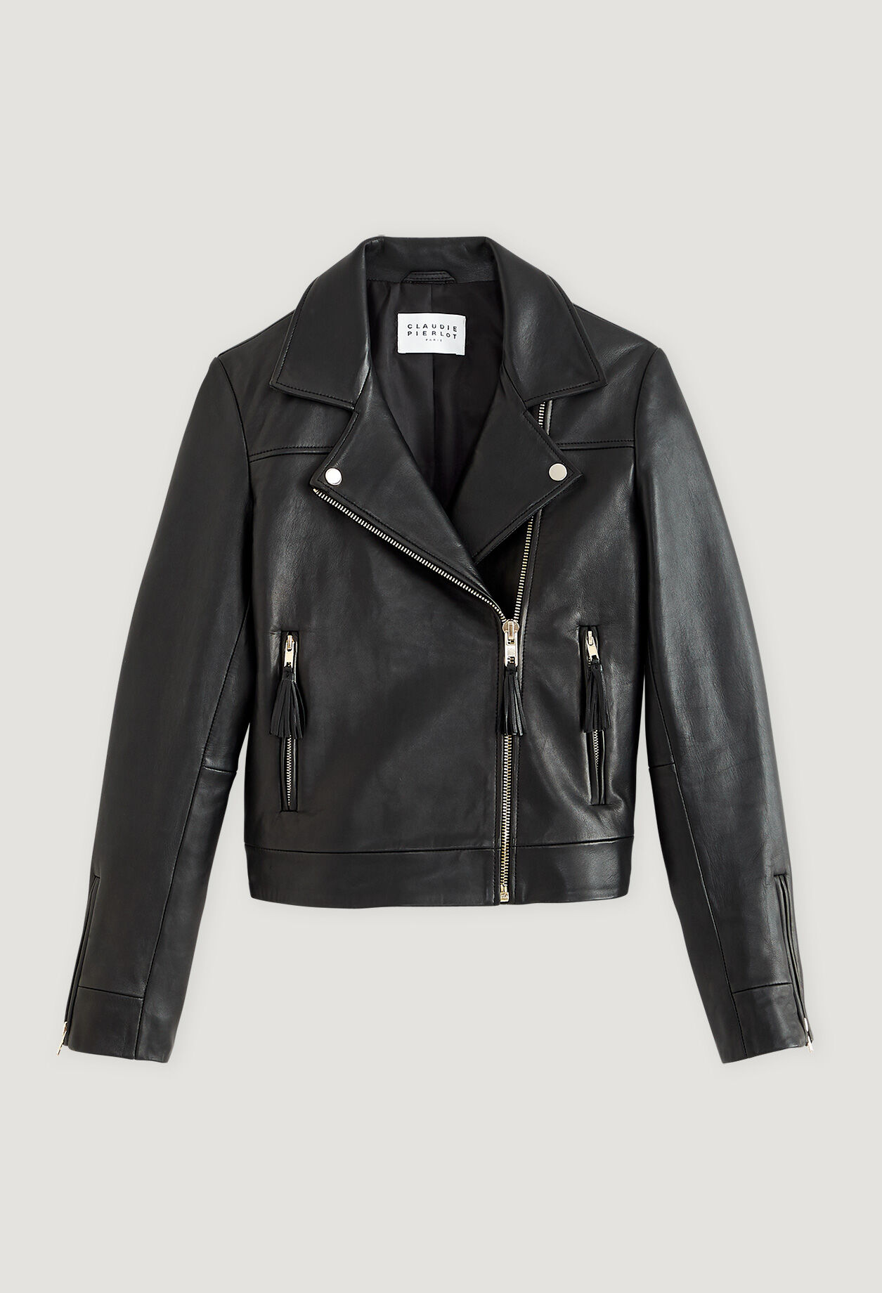 Claudie pierlot leather jacket top